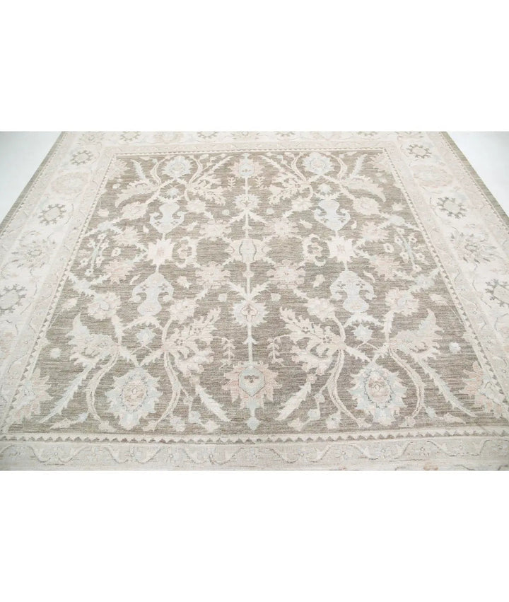 Afghan Serenity Rug 9' 6" x 9' 8" Hand-Knotted | No. AT86973