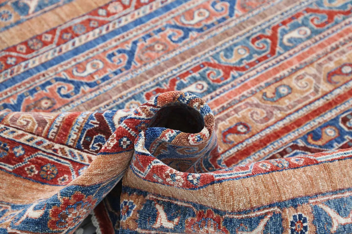 Afghan Shaal Rug 4' 10" x 6' 9" Hand-Knotted | No. AT88794