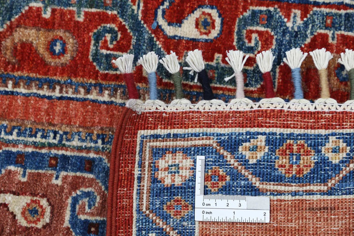 Afghan Shaal Rug 4' 10" x 6' 9" Hand-Knotted | No. AT88794
