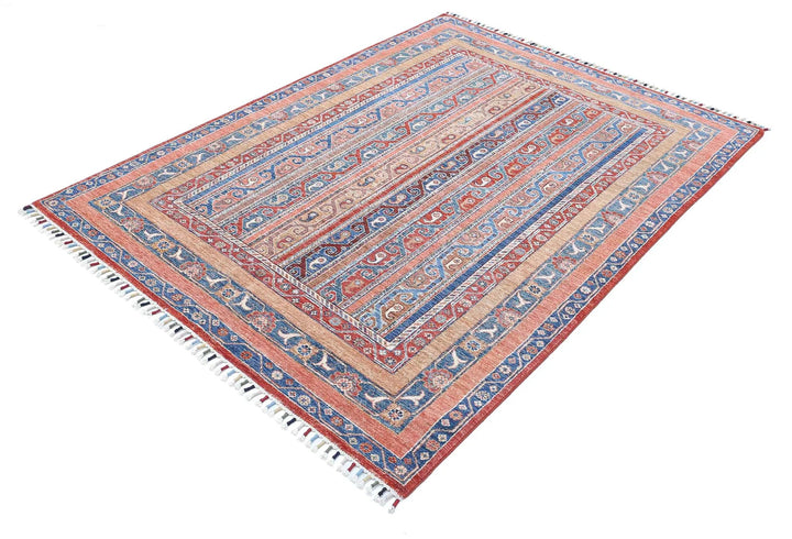 Afghan Shaal Rug 4' 10" x 6' 9" Hand-Knotted | No. AT88794