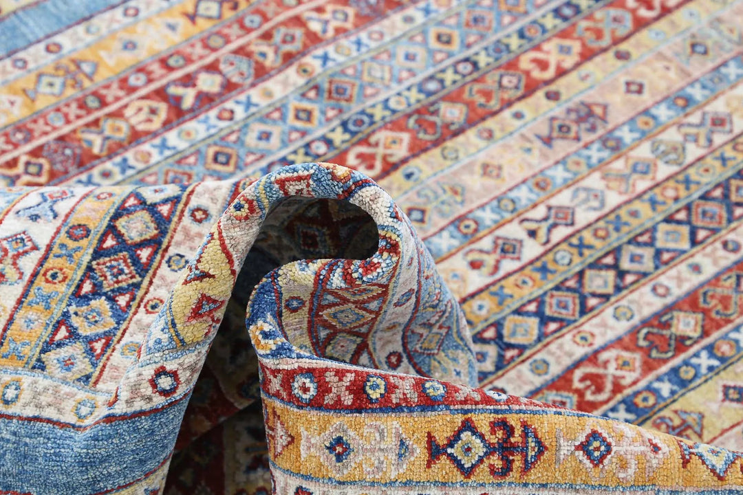 Afghan Shaal Rug 4' 11" x 6' 7" Hand-Knotted | No. AT35866