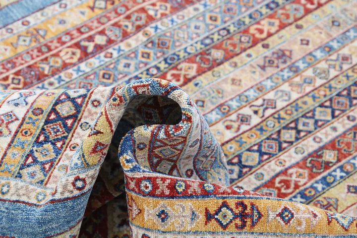 Afghan Shaal Rug 4' 11" x 6' 7" Hand-Knotted | No. AT35866