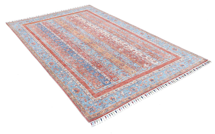 Hand Knotted Shaal Wool Rug 5' 5" x 8' 4" - No. AT602634
