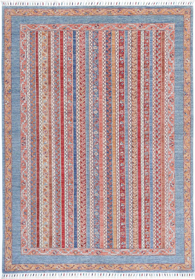 Hand Knotted Shaal Wool Rug 5' 6" x 7' 10" - No. AT93780