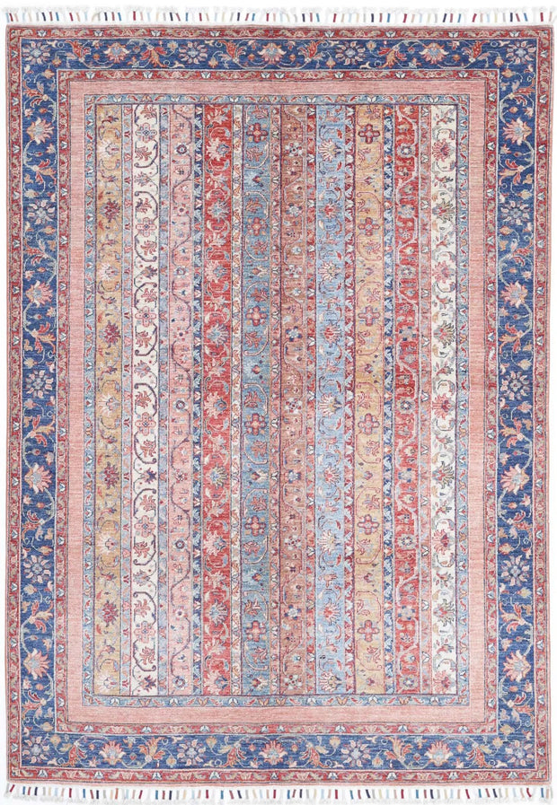 Hand Knotted Shaal Wool Rug 5' 6" x 7' 11" - No. AT82708