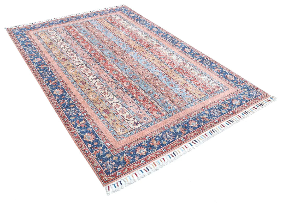 Hand Knotted Shaal Wool Rug 5' 6" x 7' 11" - No. AT872390