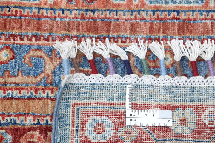 Afghan Shaal Rug 5' 7" x 7' 9" Hand-Knotted | No. AT46657
