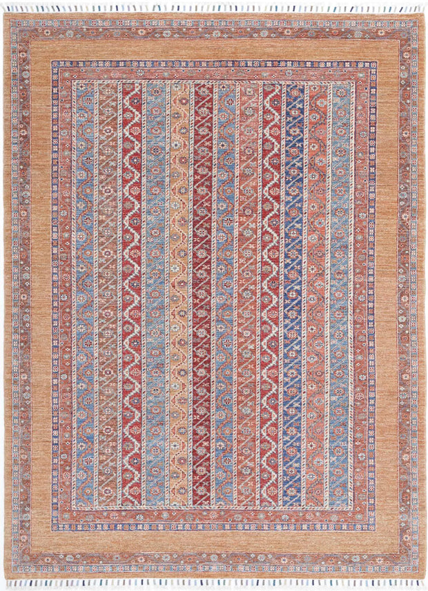 Hand Knotted Shaal Wool Rug 5' 8" x 7' 11" - No. AT62290