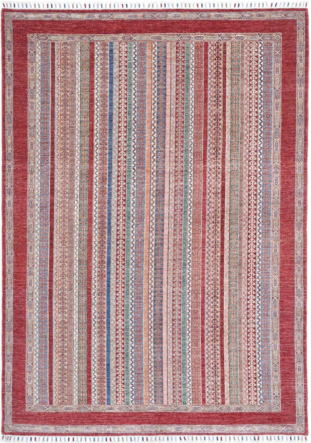 Hand Knotted Shaal Wool Rug 5' 8" x 8' 0" - No. AT90513