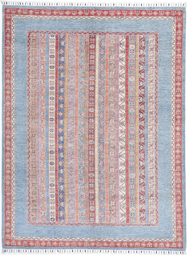 Hand Knotted Shaal Wool Rug 5' 9" x 7' 8" - No. AT49905