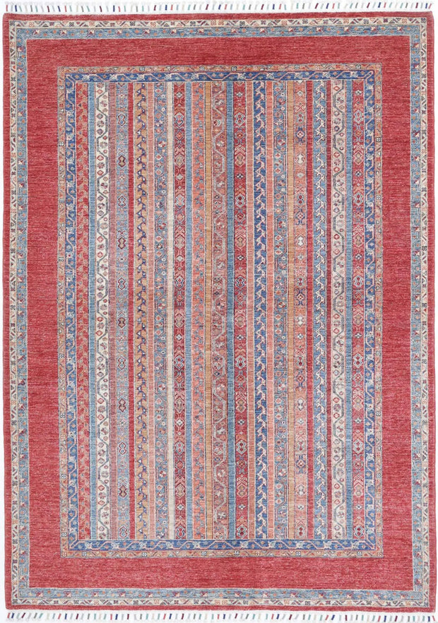 Hand Knotted Shaal Wool Rug 5' 9" x 7' 9" - No. AT19147