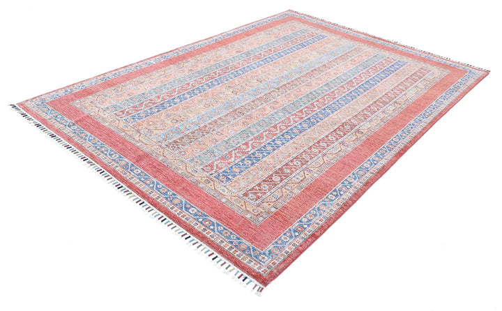 Hand Knotted Shaal Wool Rug 6' 7" x 9' 5" - No. AT510160