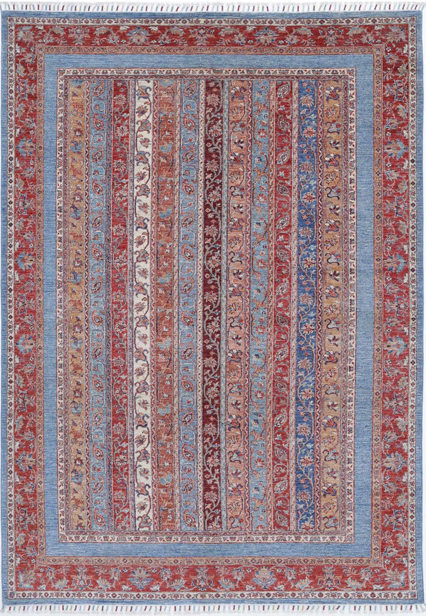 Hand Knotted Shaal Wool Rug 6' 7" x 9' 6" - No. AT31383