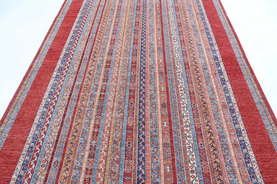 Afghan Shaal Rug 6' 8" x 9' 10" Hand-Knotted | No. AT85586