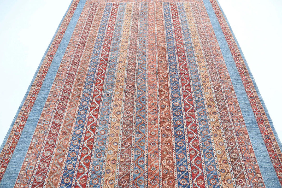 Afghan Shaal Rug 6' 8" x 9' 8" Hand-Knotted | No. AT93483