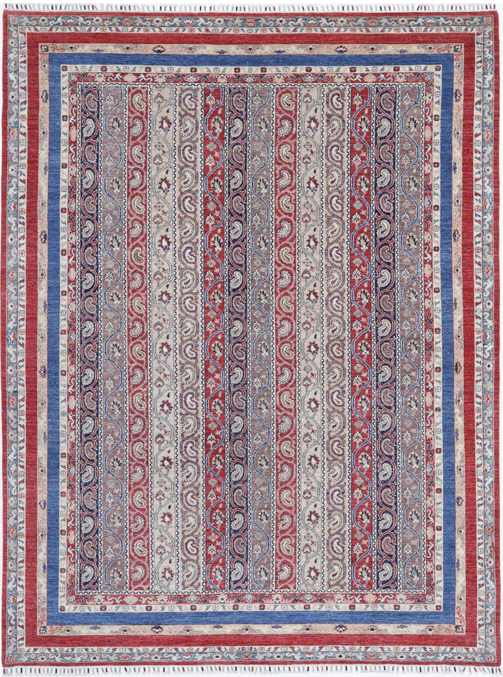 Afghan Shaal Rug 8' 10" x 11' 8" Hand-Knotted | No. AT47505