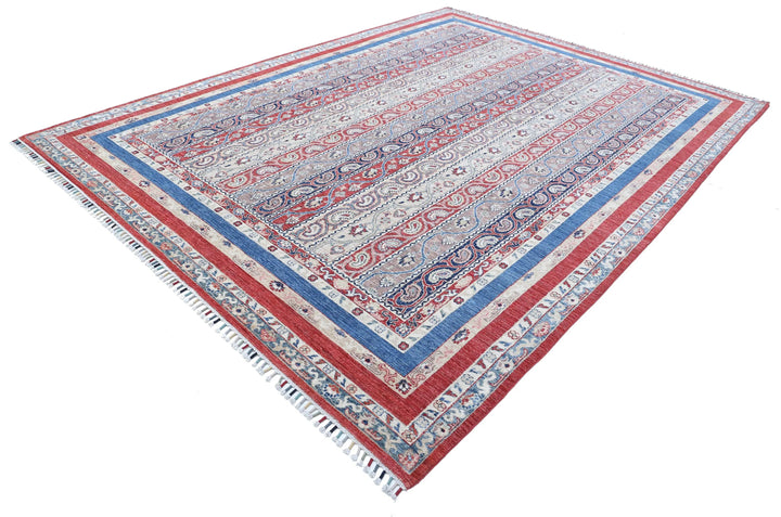 Afghan Shaal Rug 8' 10" x 11' 8" Hand-Knotted | No. AT47505