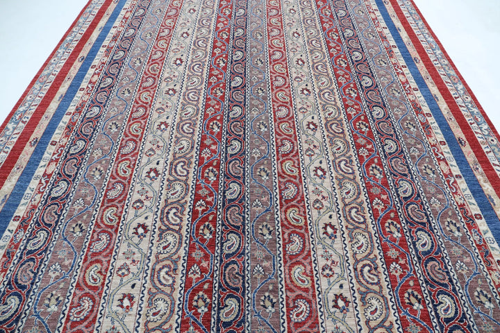 Afghan Shaal Rug 8' 10" x 11' 8" Hand-Knotted | No. AT47505