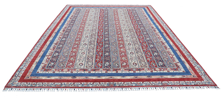 Afghan Shaal Rug 8' 10" x 11' 8" Hand-Knotted | No. AT47505