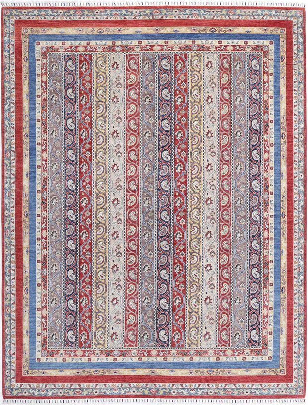 Hand Knotted Shaal Wool Rug 9' 0" x 11' 8" - No. AT58415
