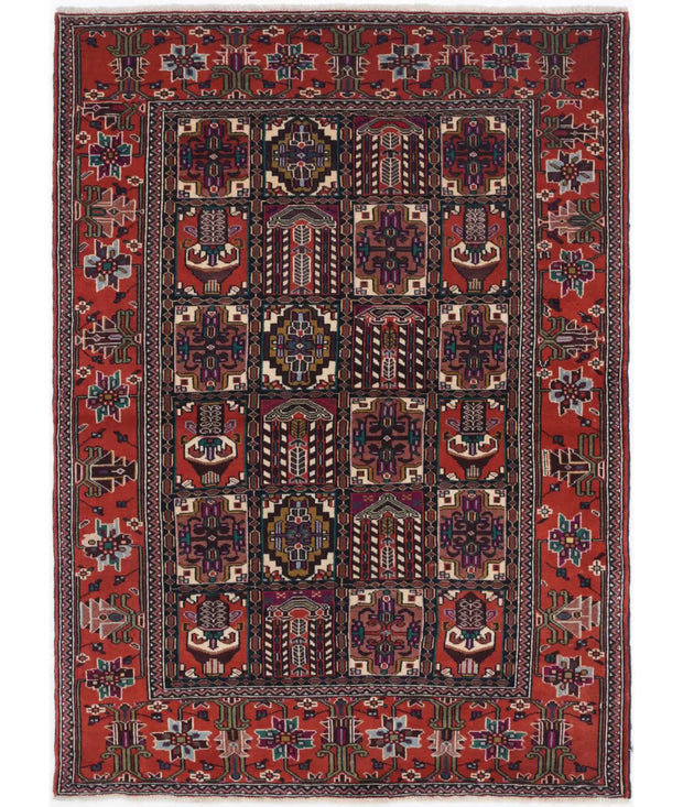 Hand Knotted Tribal Baluch Fine Wool Rug 3' 3" x 4' 8" - No. AT36313
