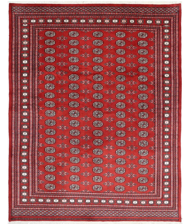 Hand Knotted Tribal Bokhara Wool Rug 7' 11" x 10' 0" - No. AT34204