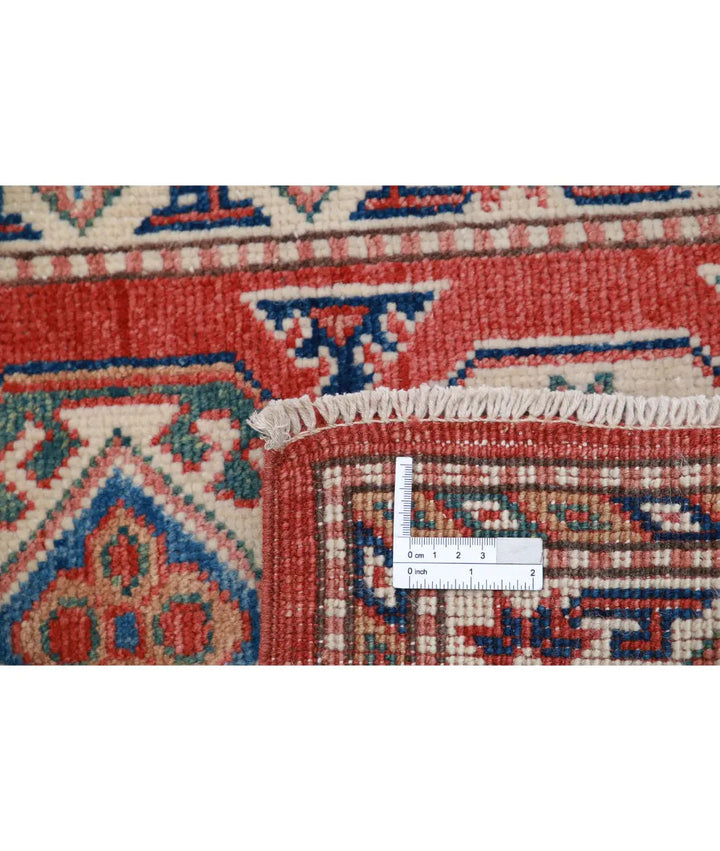 Afghan Kazak Rug 2' 0" x 2' 10" Hand-Knotted | No. AT53996