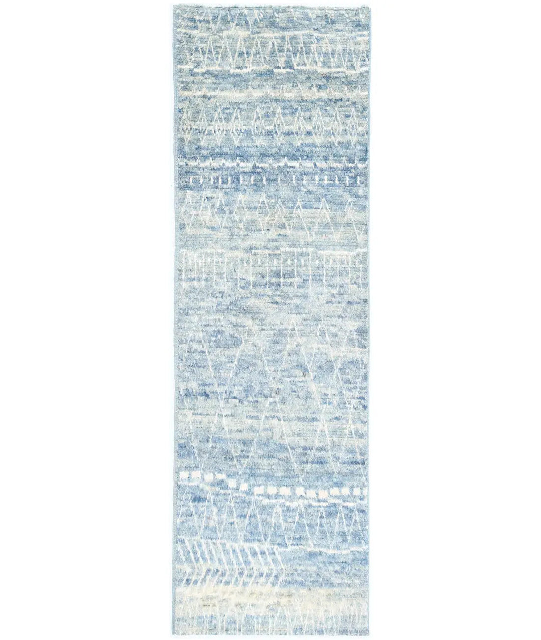 Hand Knotted Tribal Moroccan Wool Rug 2' 8" x 9' 4" - No. AT61137