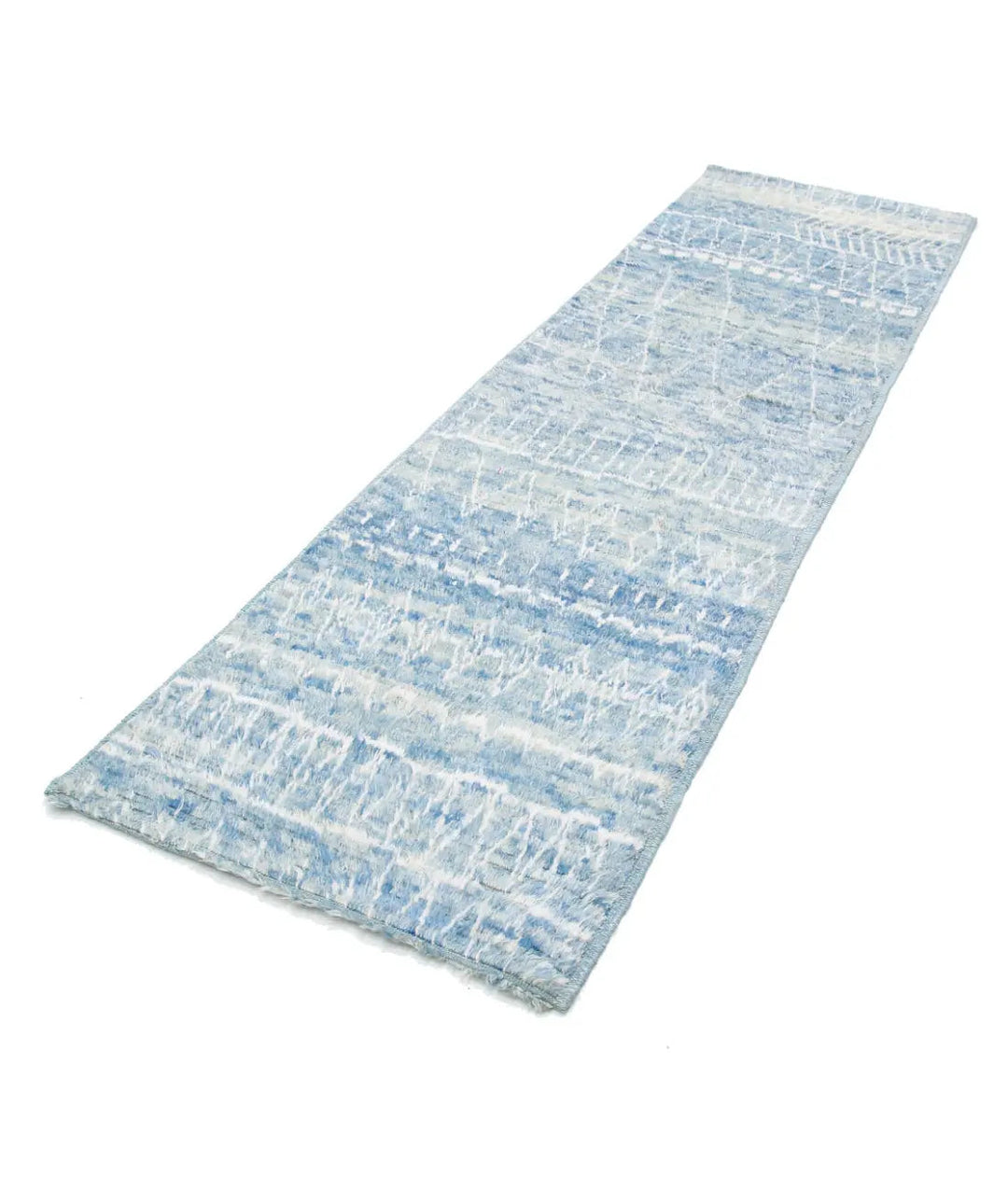 Hand Knotted Tribal Moroccan Wool Rug 2' 8" x 9' 4" - No. AT61137