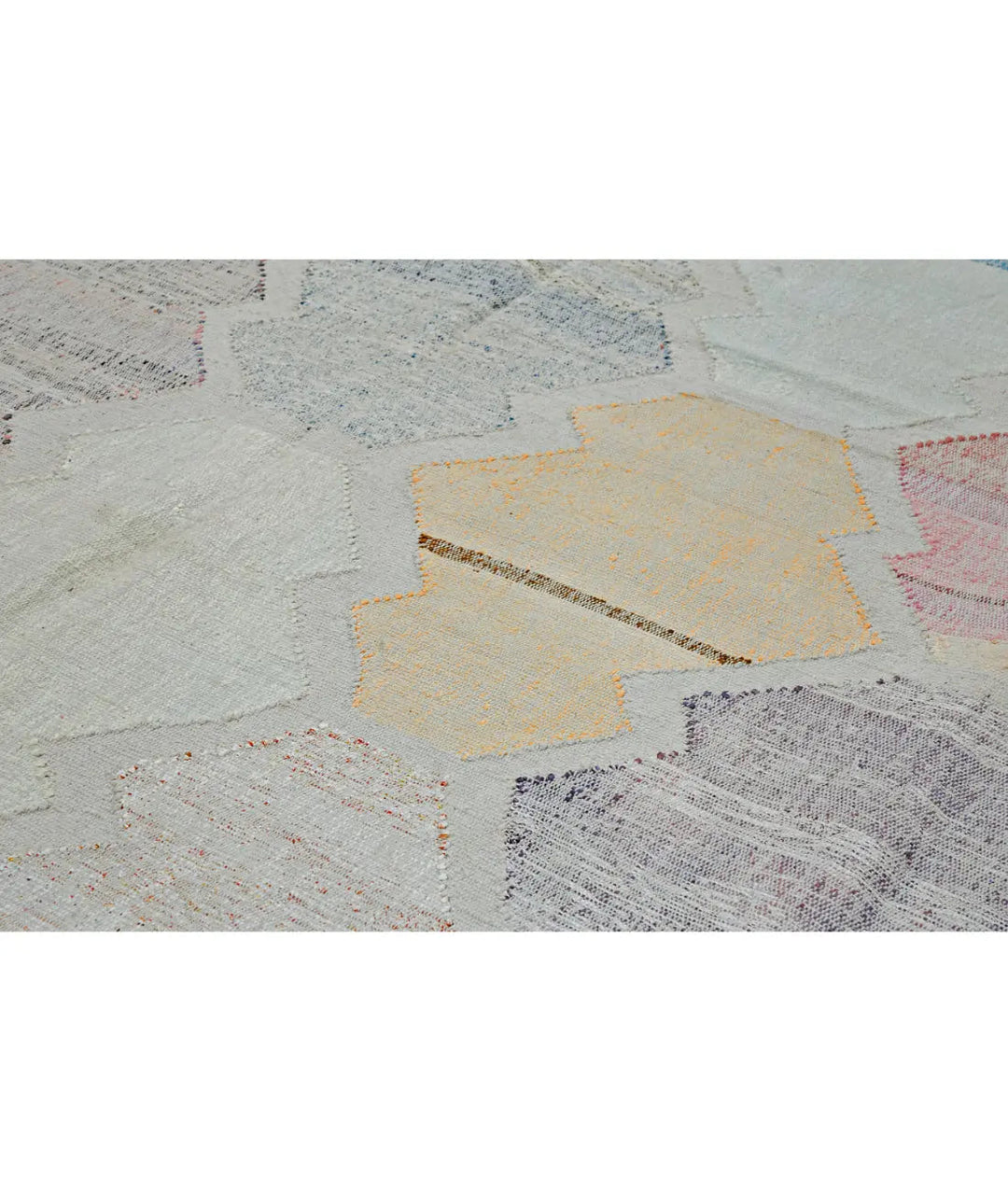 Hand Woven Modern Lily Cotton Kilim Rug 12' 1" x 14' 8" - No. AT90995