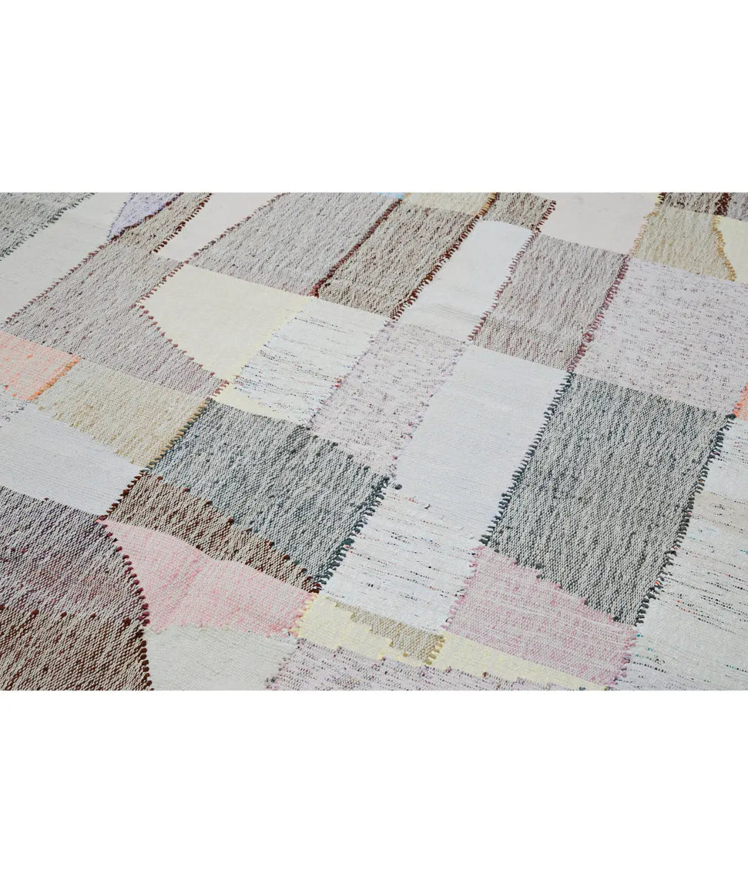 Hand Woven Modern Lily Cotton Kilim Rug 8' 3" x 11' 8" - No. AT15105