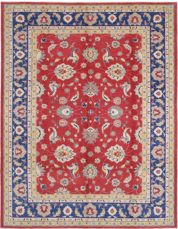 Hand Knotted Ziegler Farhan Gul Wool Rug 10' 1" x 13' 2" - No. AT60172