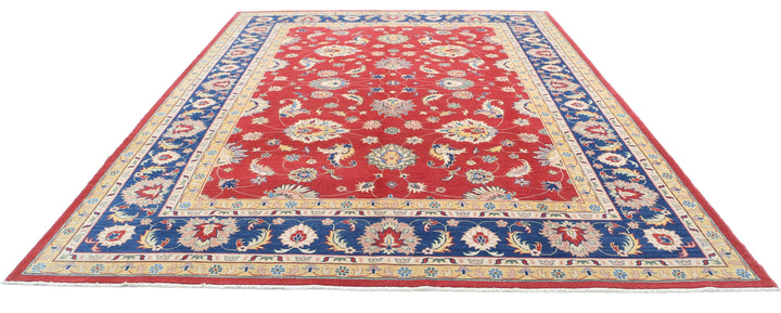 Afghan Ziegler Rug 10' 1" x 13' 2" Hand-Knotted | No. AT60172