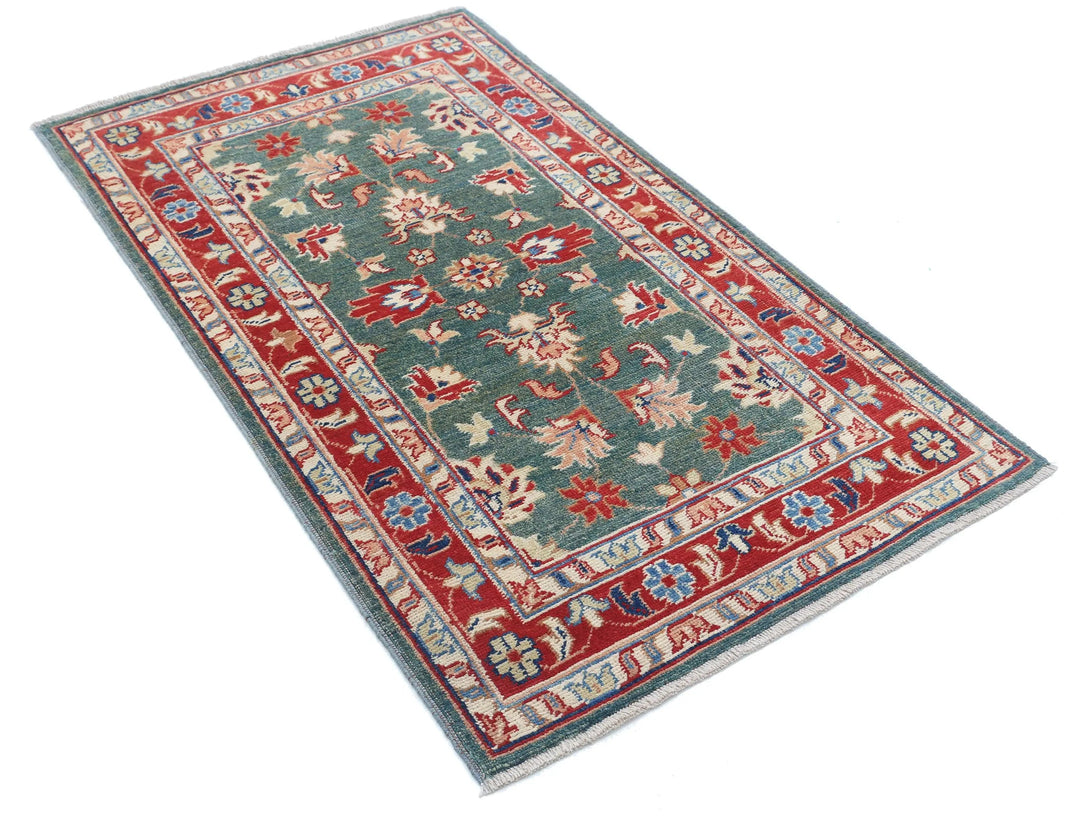 Afghan Ziegler Rug 2' 11" x 5' 0" Hand-Knotted | No. AT94770