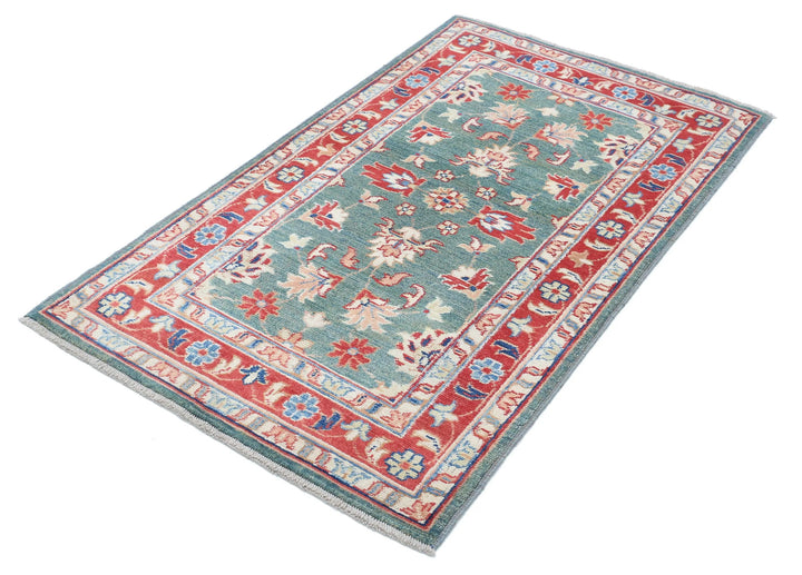 Afghan Ziegler Rug 2' 11" x 5' 0" Hand-Knotted | No. AT94770