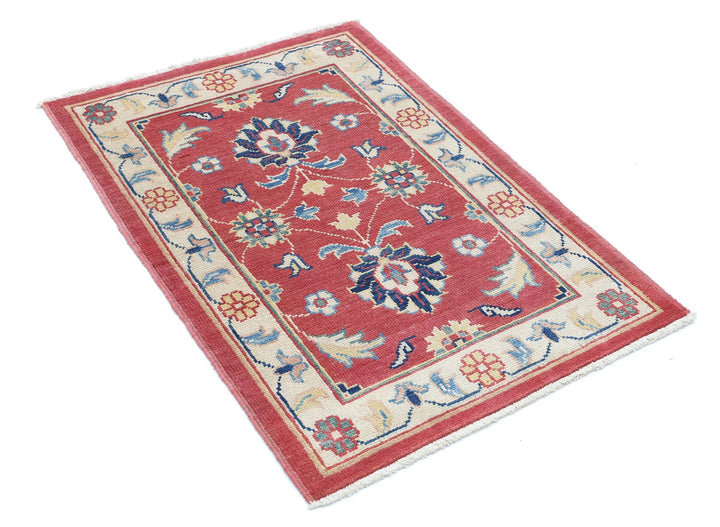 Afghan Ziegler Rug 2' 4" x 3' 5" Hand-Knotted | No. AT77151