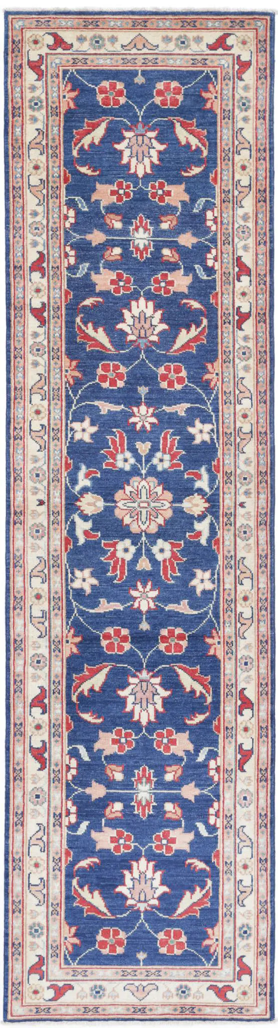 Afghan Ziegler Rug 2' 5" x 9' 10" Hand-Knotted