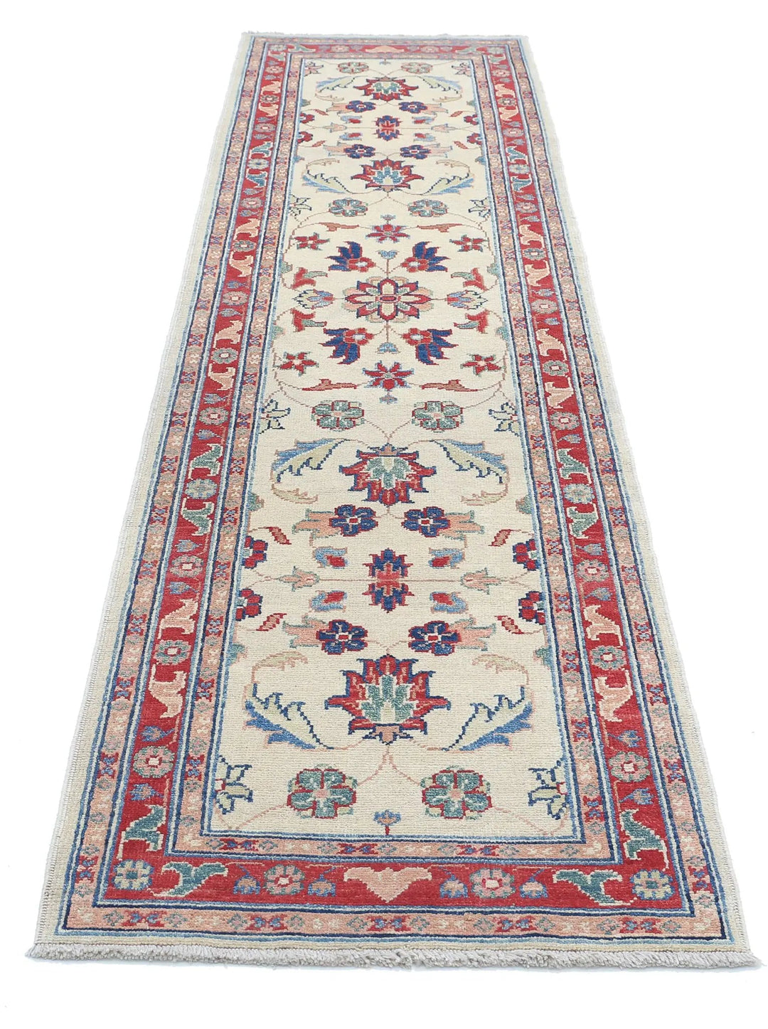 Afghan Ziegler Rug 2' 6" x 9' 11" Hand-Knotted | No. AT36578
