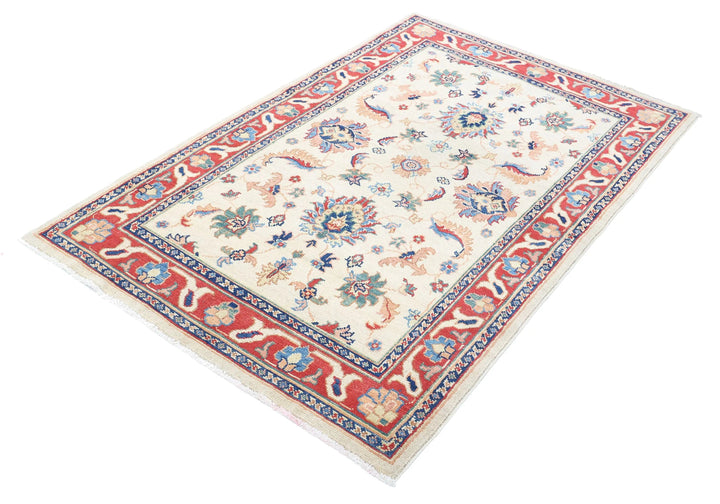 Afghan Ziegler Rug 3' 10" x 5' 11" Hand-Knotted | No. AT56805