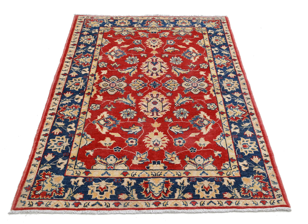 Afghan Ziegler Rug 3' 10" x 5' 8" Hand-Knotted | No. AT50611