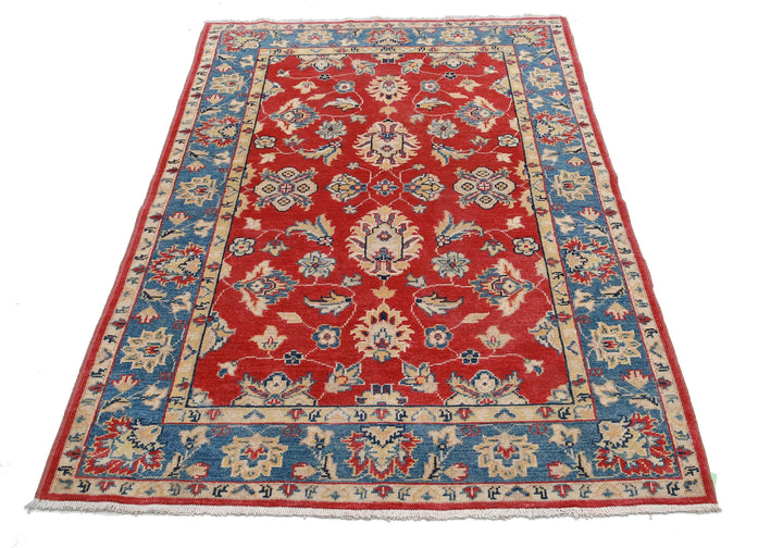 Afghan Ziegler Rug 3' 10" x 5' 9" Hand-Knotted | No. AT56782