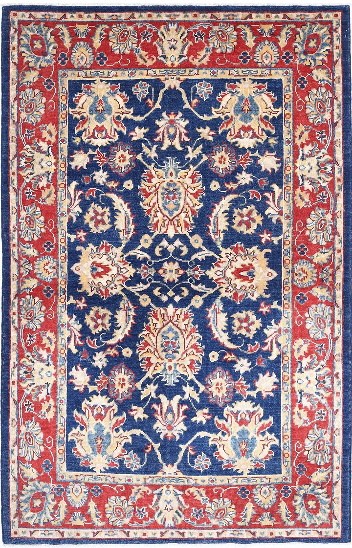 Afghan Ziegler Farhan Gul Rug 3' 10" x 6' 1" Hand-Knotted