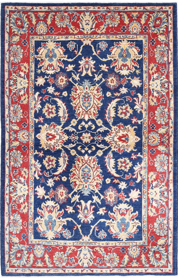 Hand Knotted Ziegler Farhan Gul Wool Rug 3' 10" x 6' 1" - No. AT67538