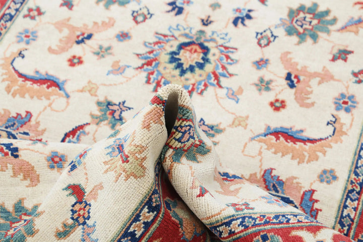 Afghan Ziegler Rug 3' 11" x 5' 11" Hand-Knotted | No. AT39081
