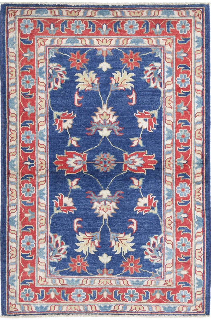 Afghan Ziegler Farhan Gul Rug 3' 1" x 4' 9" Hand-Knotted