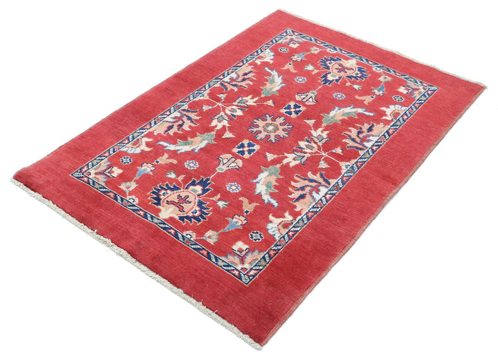 Afghan Ziegler Rug 3' 2" x 4' 8" Hand-Knotted | No. AT62326