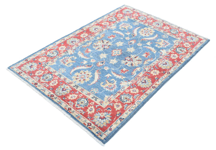 Afghan Ziegler Farhan Gul Rug 3' 4" x 4' 10" Hand-Knotted | No. AT20553