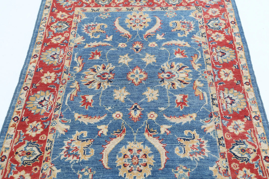 Afghan Ziegler Farhan Gul Rug 3' 4" x 4' 10" Hand-Knotted | No. AT20553
