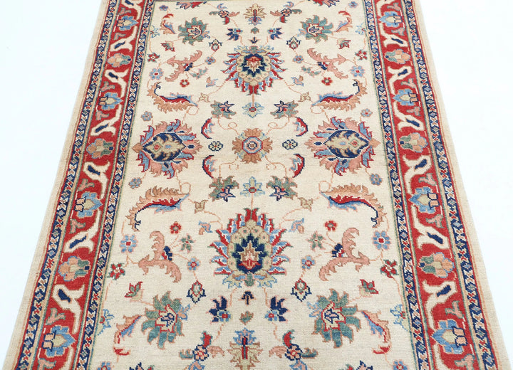 Afghan Ziegler Rug 3' 9" x 5' 10" Hand-Knotted | No. AT57085