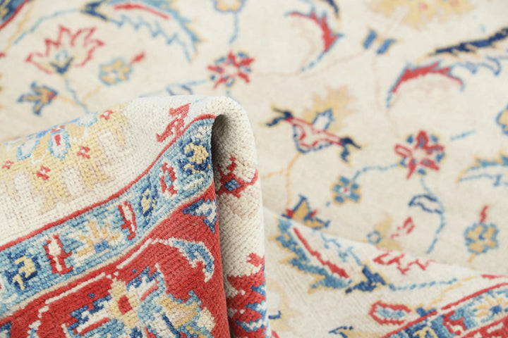 Afghan Ziegler Rug 4' 0" x 5' 8" Hand-Knotted | No. AT57476